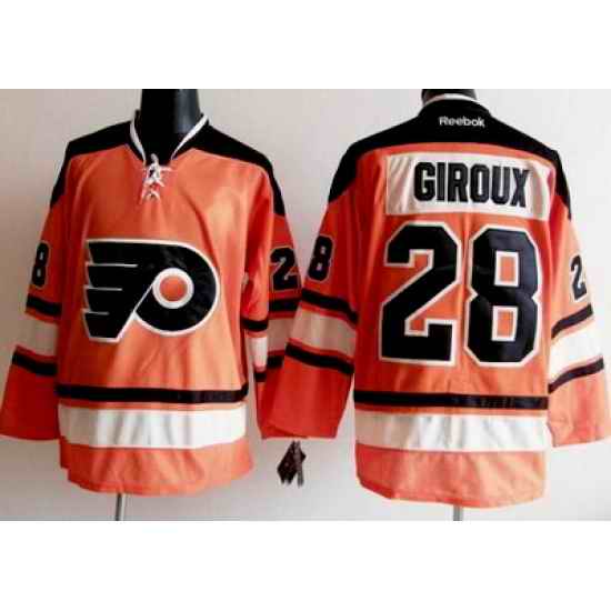 Philadelphia Flyers #28 Claude Giroux Orange Jerseys[ 2012 Winter Classic]